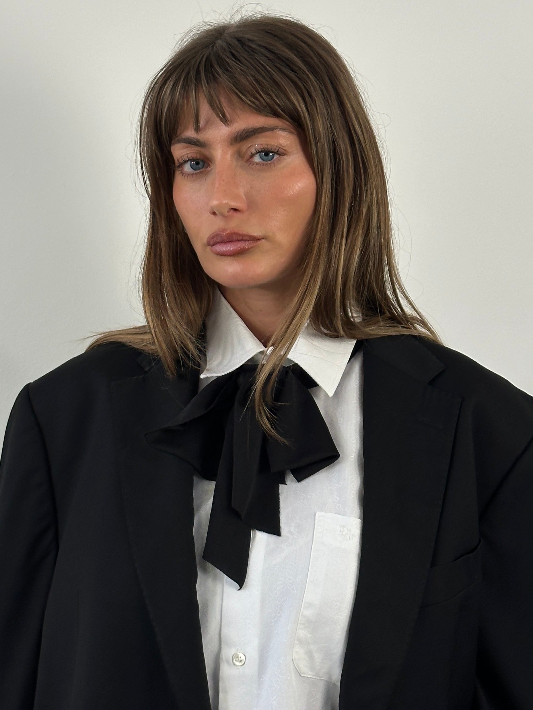 Rene Lezard x Loro Piana 1990s pure wool single-breasted blazer in size 44L/XXL, displayed on a hanger with a tailored fit.