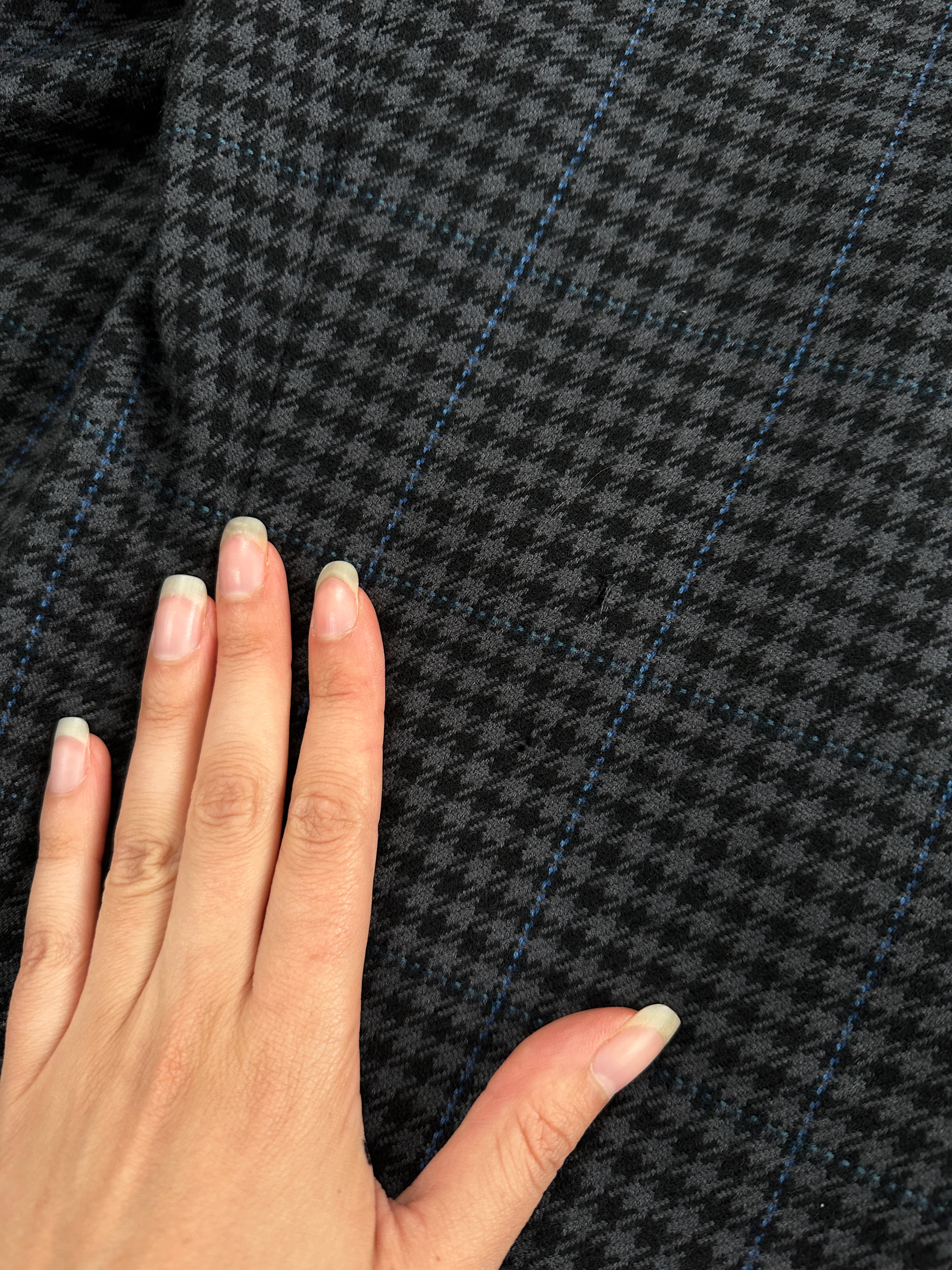Yves Saint Laurent 1980s check brushed wool blazer in size 40R/L, featuring a tailored fit and vintage check pattern.