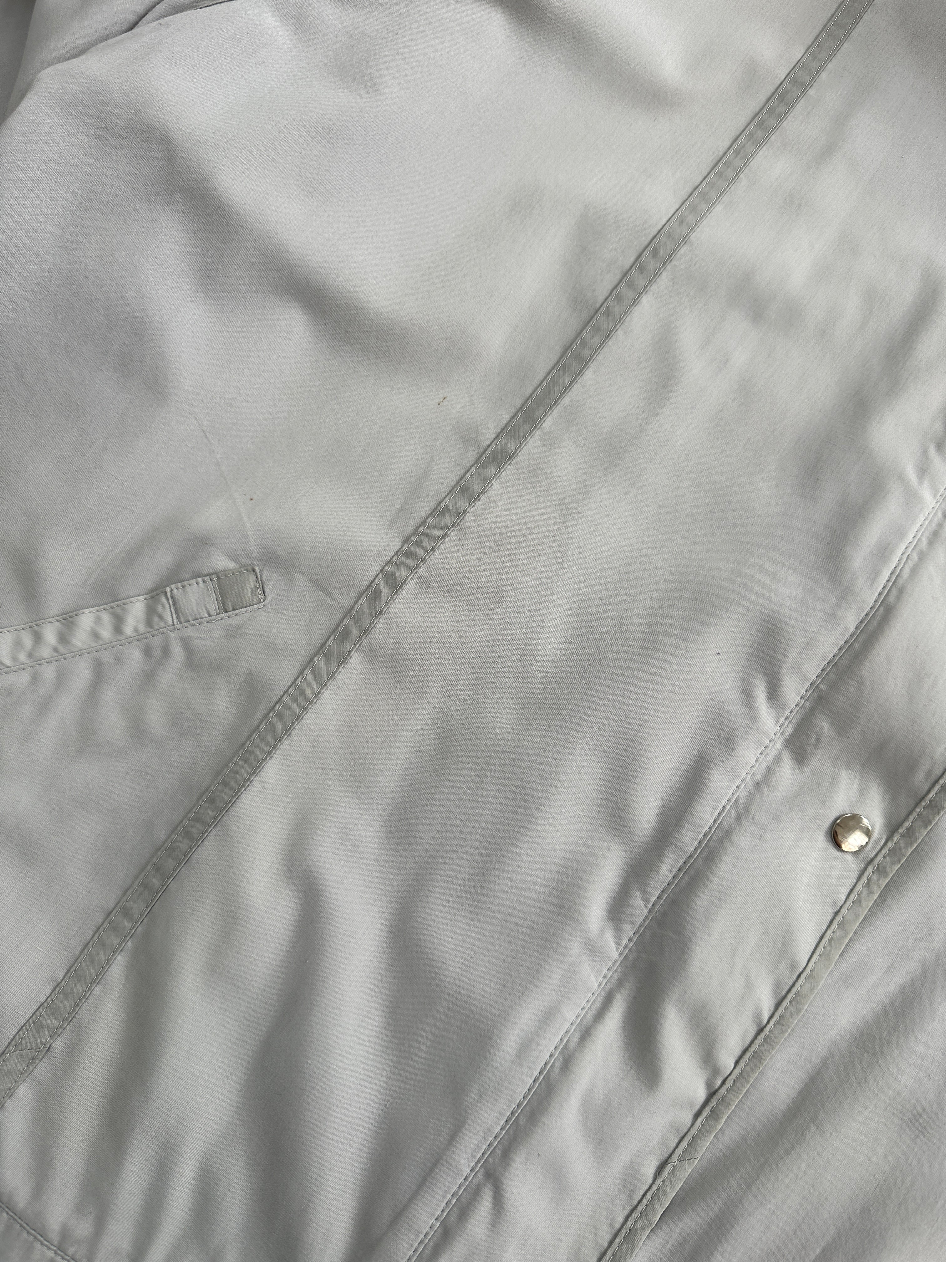 Vintage 2000s high neck bomber jacket in XL, showcasing a classic vintage bomber jacket with a high collar and zip closure.