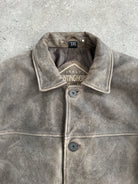 Italian Vintage 1990s Aged Leather Jacket - XL - SYLK
