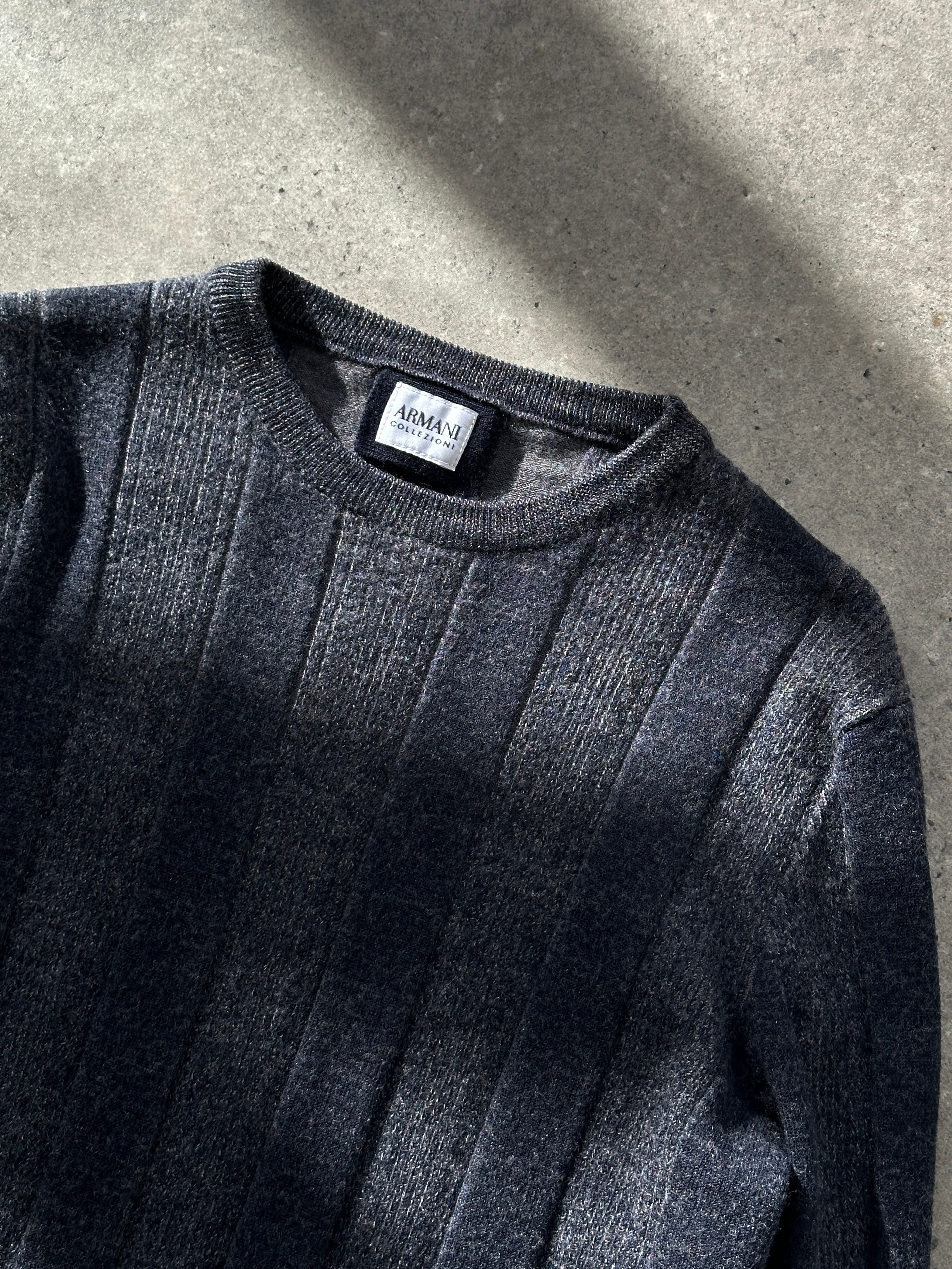 Armani Virgin Wool Stripe Jumper - S - SYLK