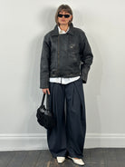 Vintage 1990s Leather Biker Jacket - M - SYLK