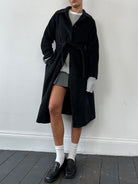 Burberry Wool Cashmere Single Breasted Concealed Placket Coat - S/M - SYLK