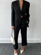 Yves Saint Laurent Pinstripe Pure Wool Single Breasted Suit - 38S/W28 - SYLK