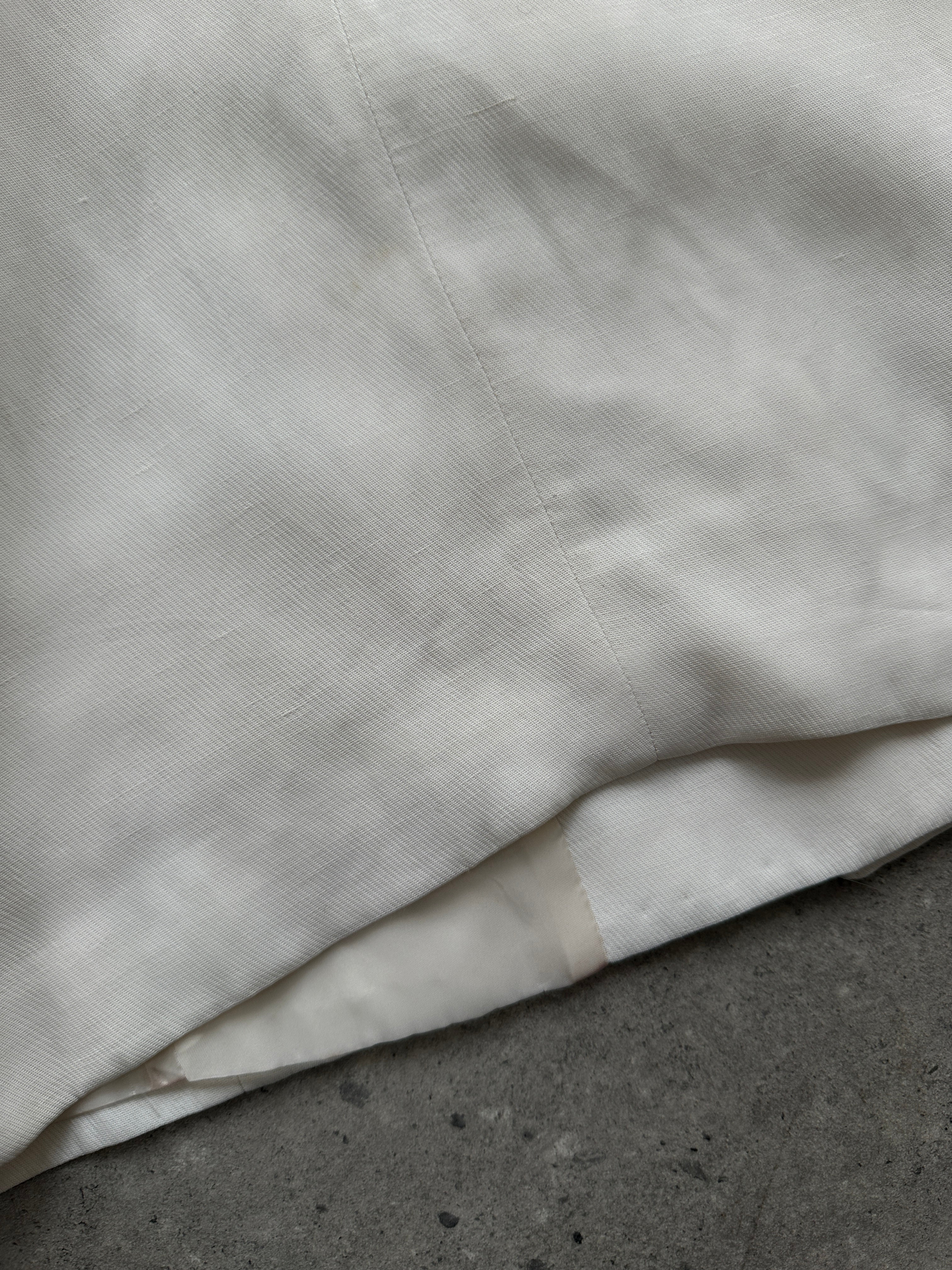 Max Mara Linen Cropped Single Breasted Blazer - M - SYLK