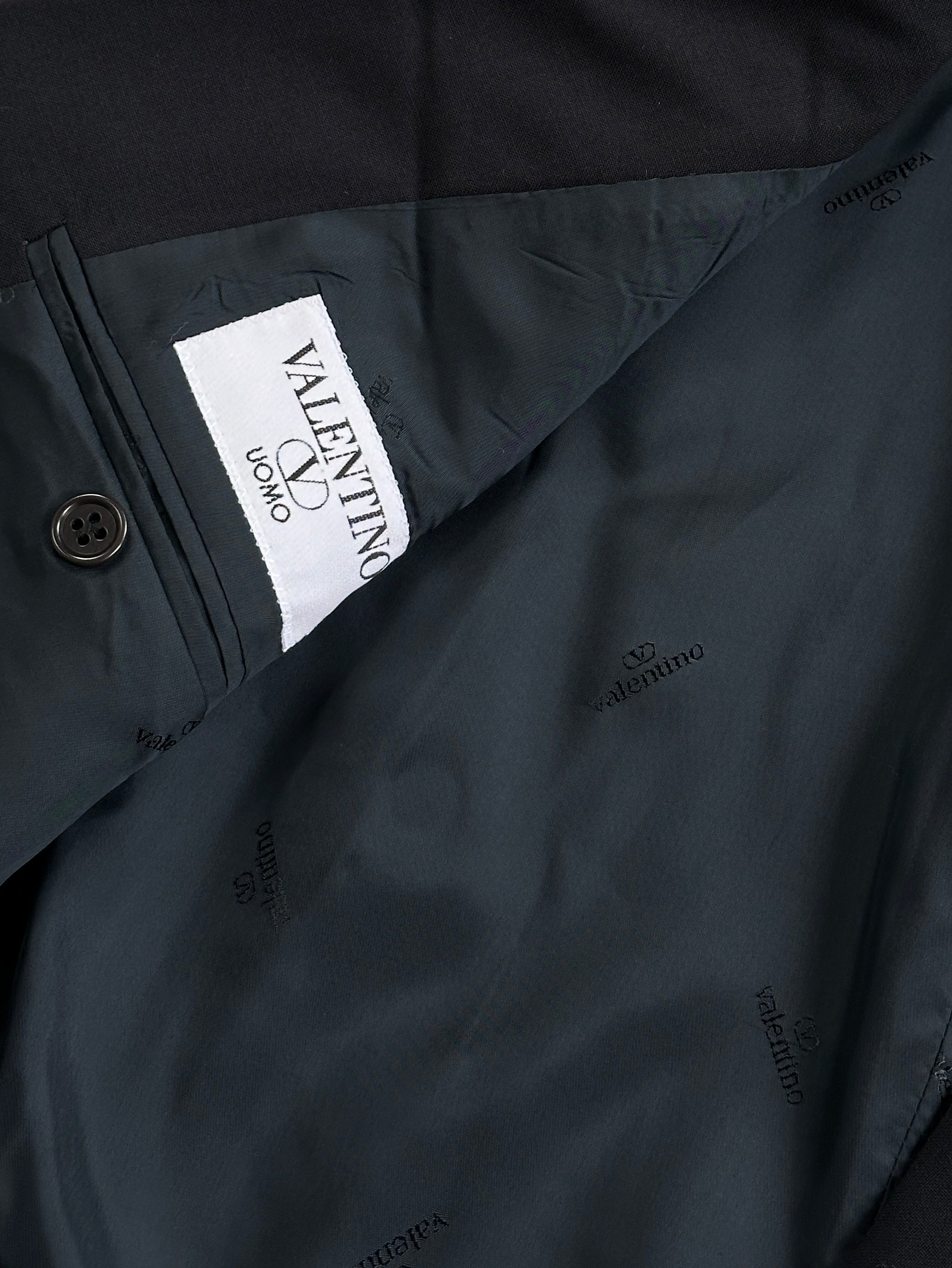 Valentino bespoke pure wool single-breasted blazer in size 36R/M, tailored fit with classic lapel and button details.