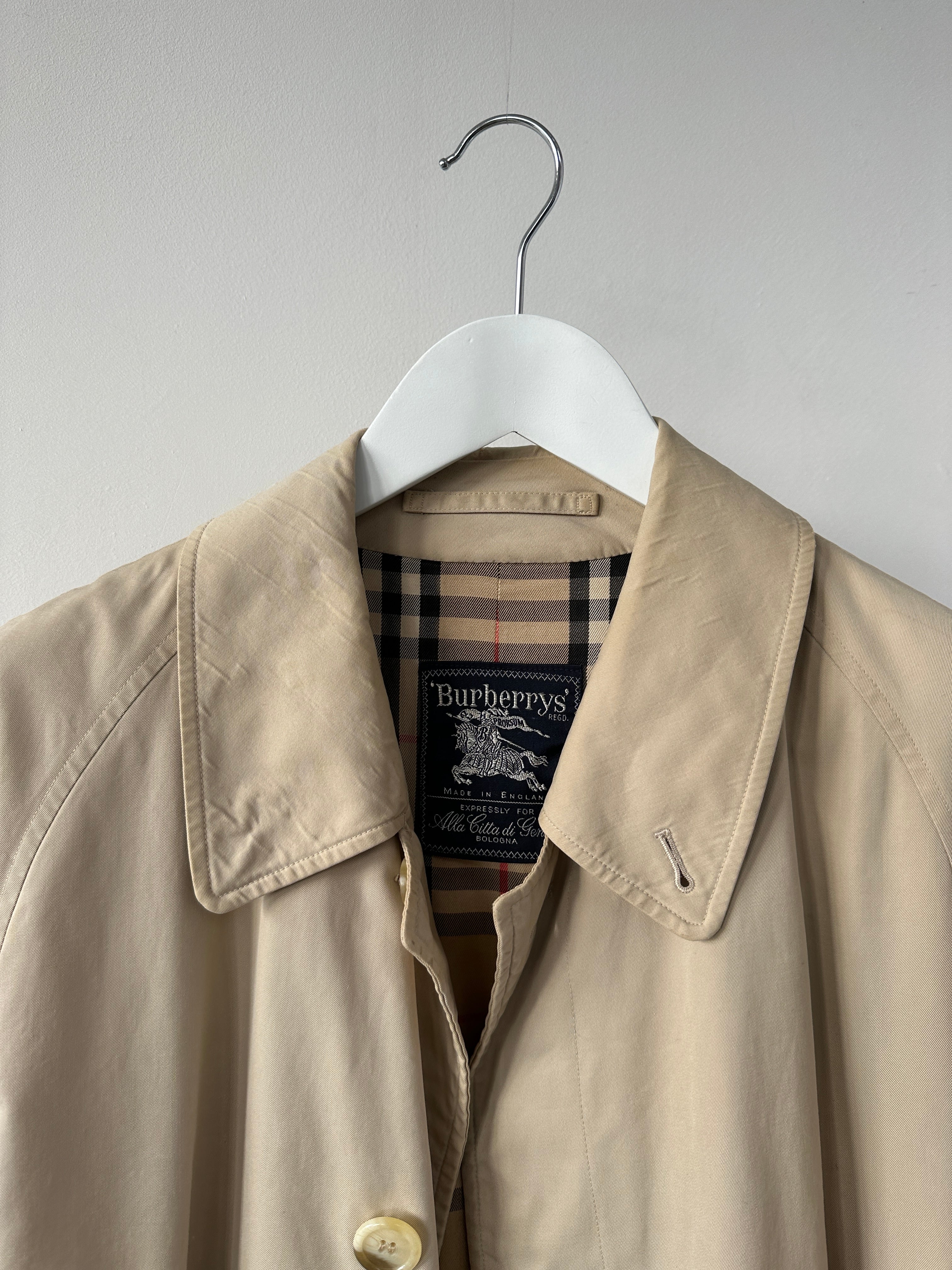 Burberry Nova Check Pure Cotton Trench Coat - S/M - SYLK