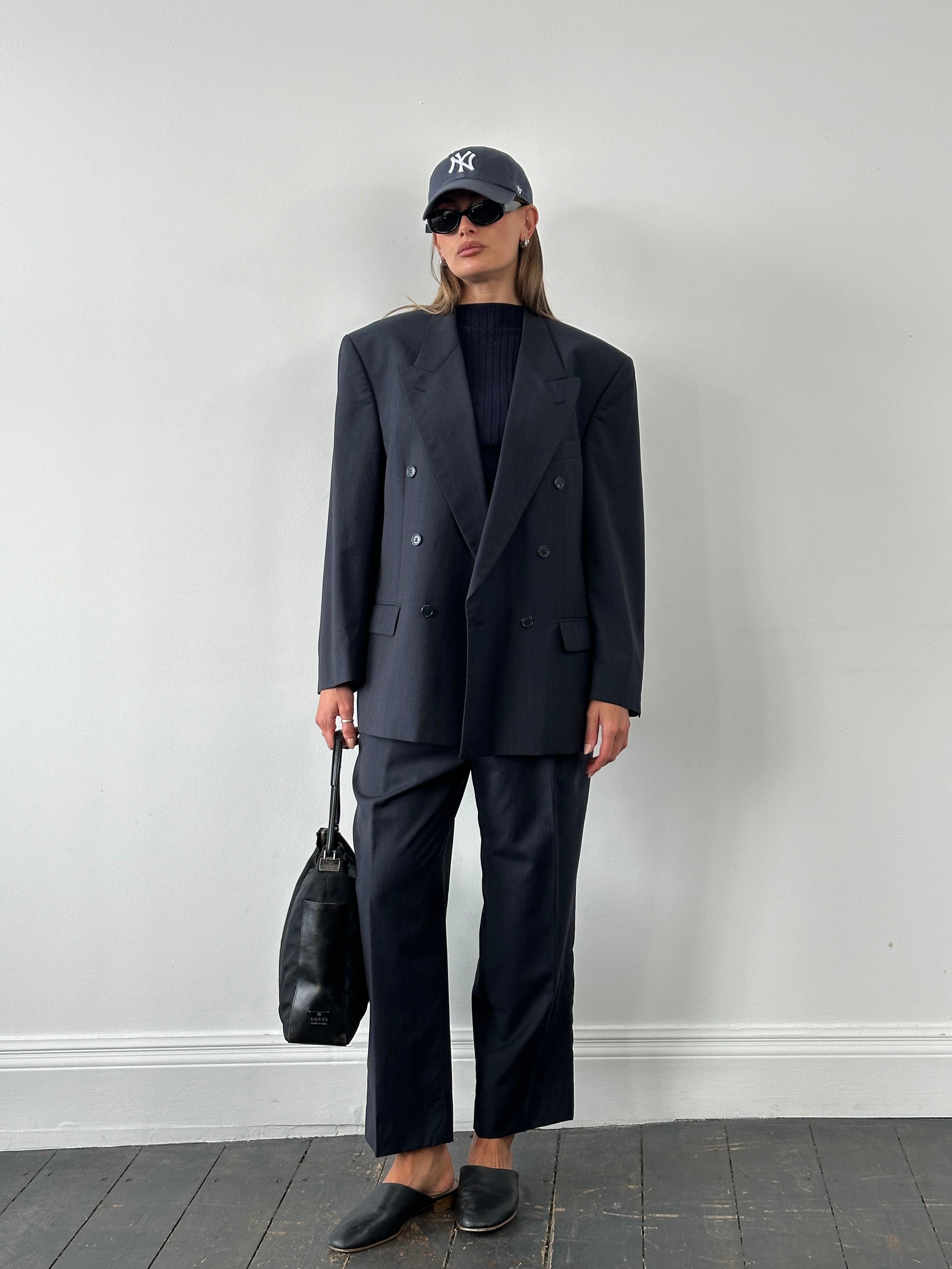 Pierre Balmain 1990s Pure Wool Double Breasted Suit – 42S/W34 - SYLK