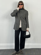 Loro Piana 1990s Wool Cashmere High Neck Blazer - 38R/L - SYLK