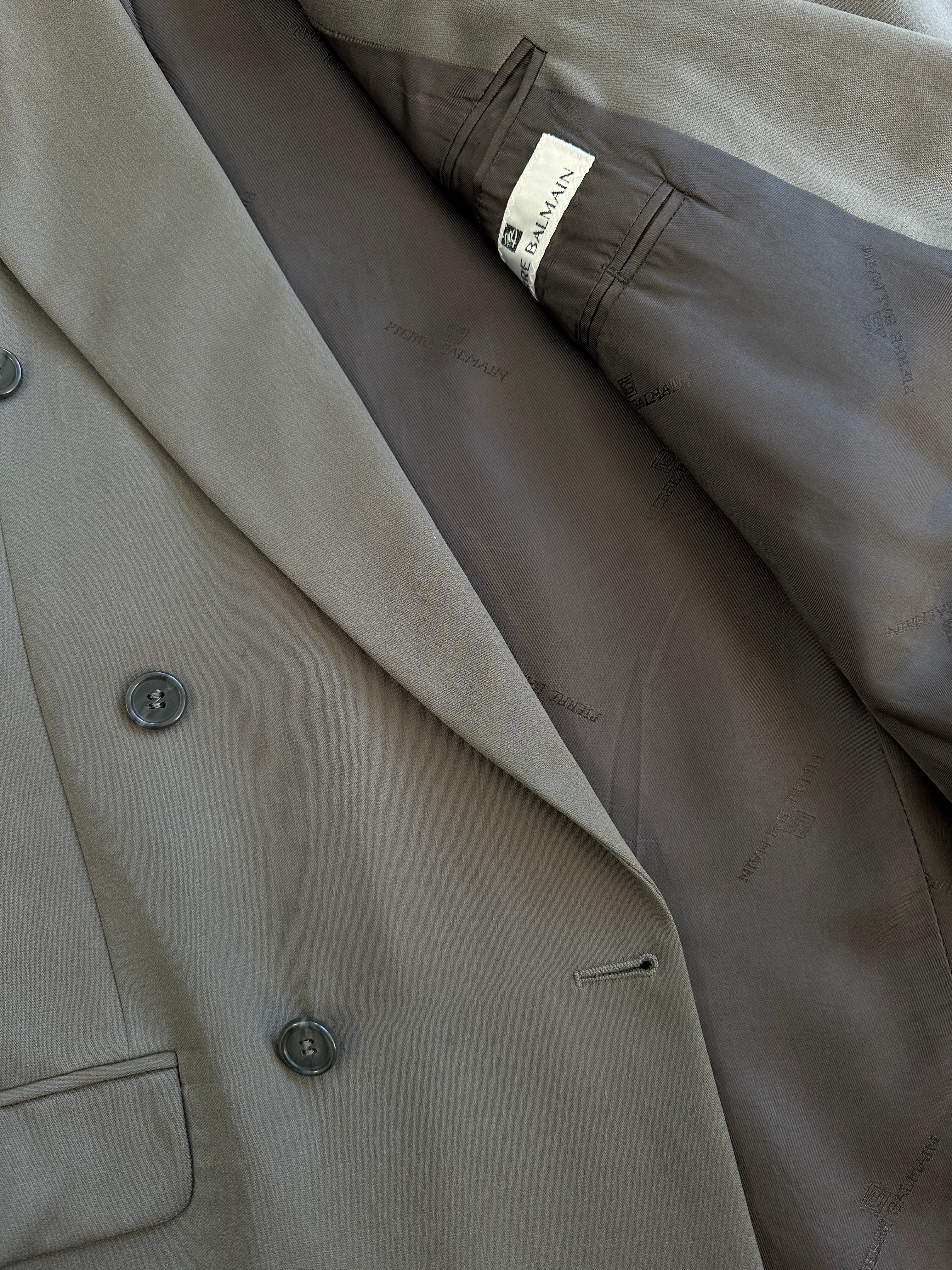 Pierre Balmain 1990s Wool Double Breasted Suit - 38L/W30 - SYLK
