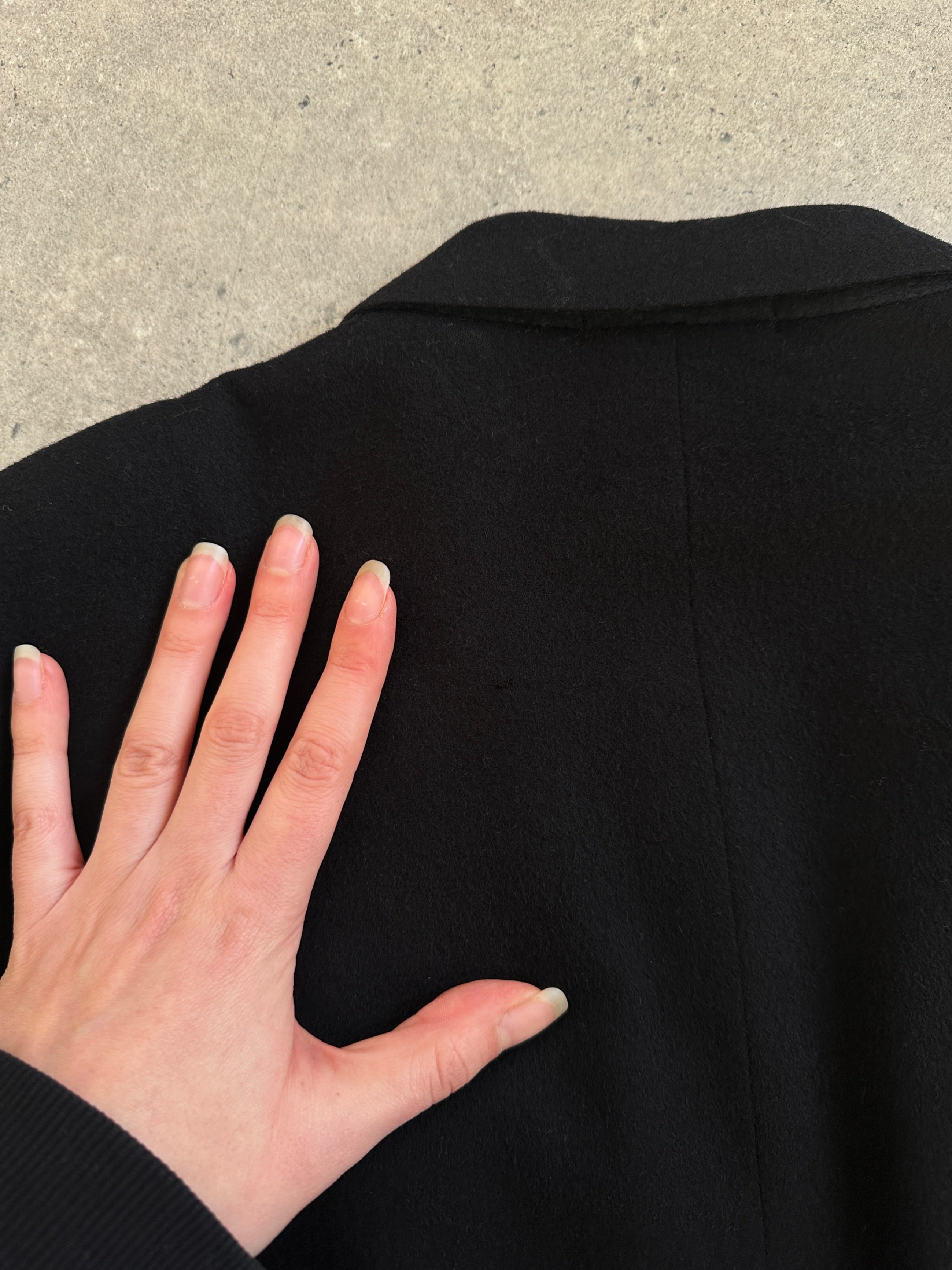 Pal Zileri x Loro Piana 1990s pure wool single-breasted blazer, size 44R/XL, in classic tailored style.