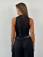 Rental Emporio Armani 2003 Silk Sheer Scarf Top - S - SYLK