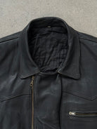 Vintage 1990s Leather Biker Jacket - M - SYLK