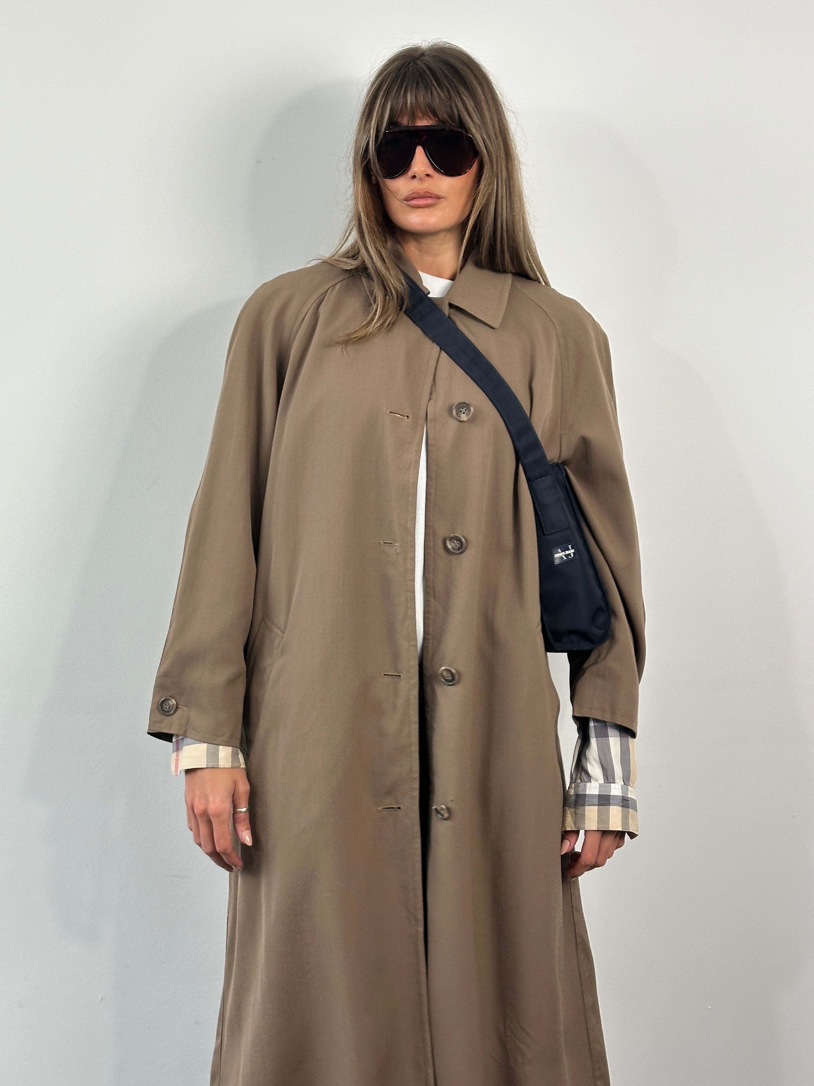 London Fog 1990s Wool Trench Coat - L - SYLK