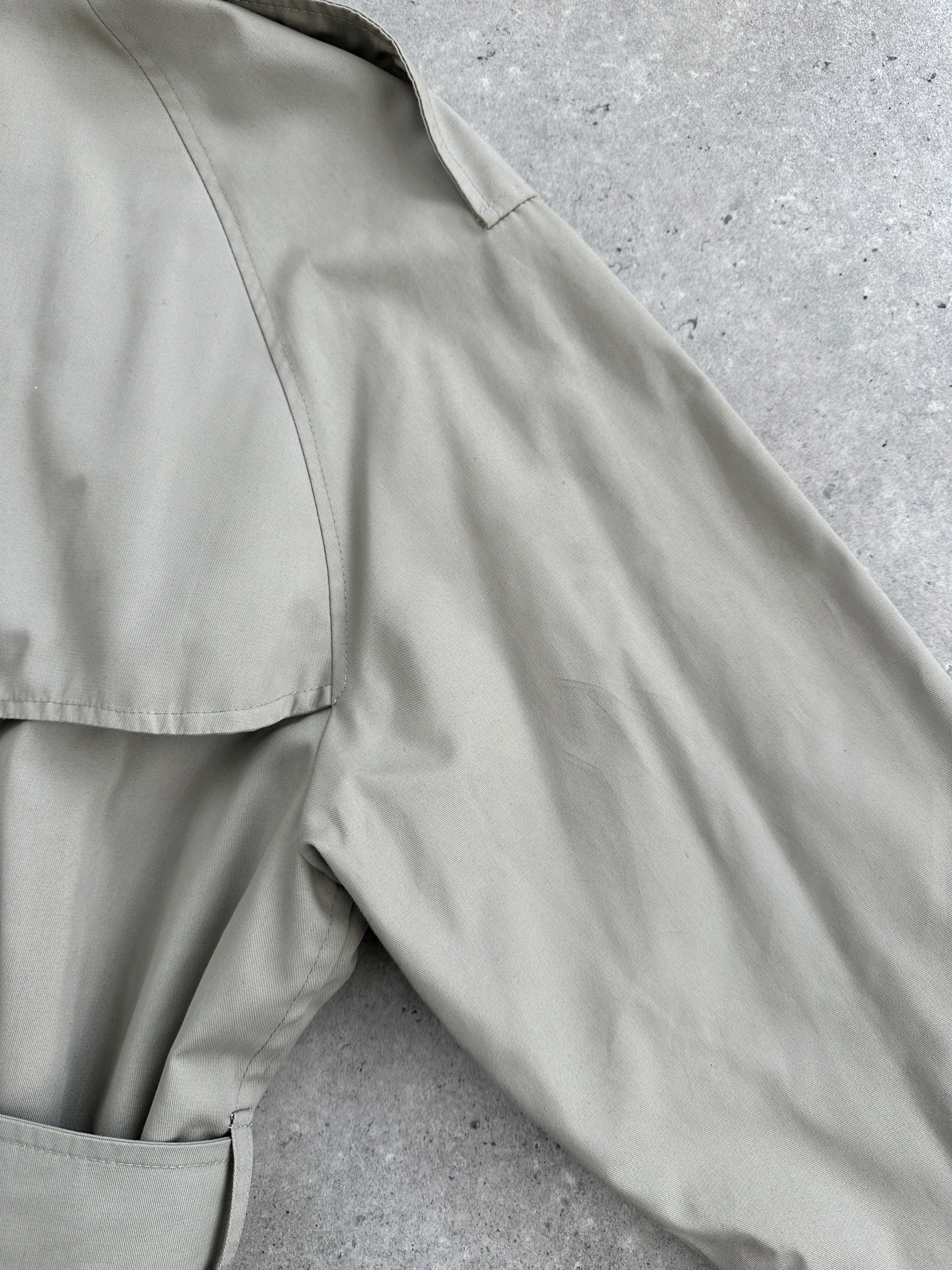 Italian Vintage Double Breasted Belted Trench Coat - XL - SYLK