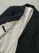 Cavalli Pinstripe Wool Blazer - 42R/M - SYLK