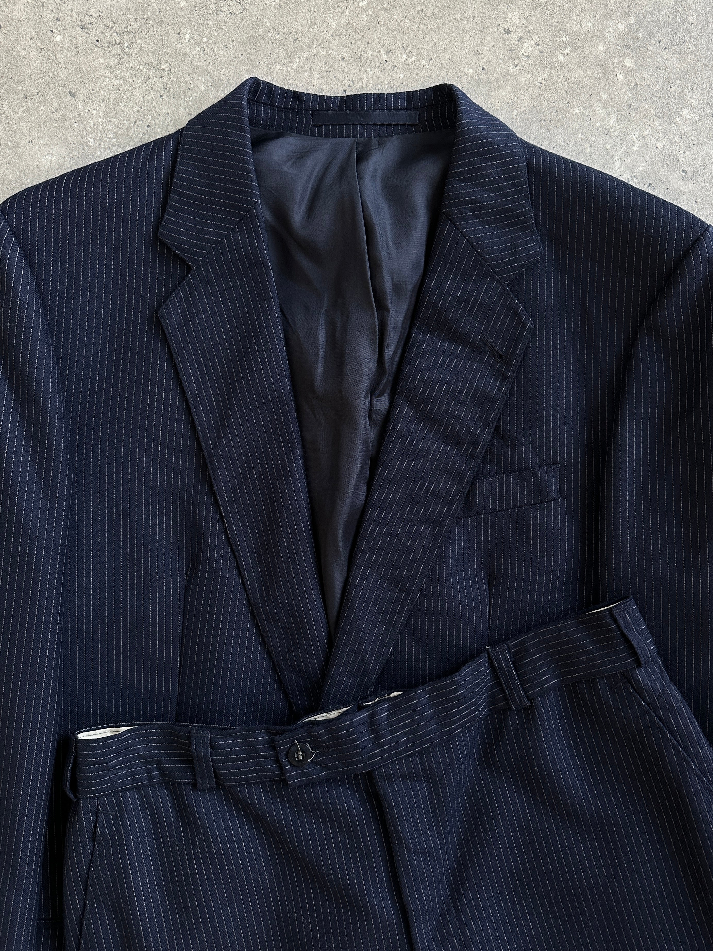 Vintage 1990s Pinstripe Pure Wool Suit - 40R/W28 - SYLK