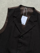 Vintage Pure Wool Collared Waistcoat - M - SYLK