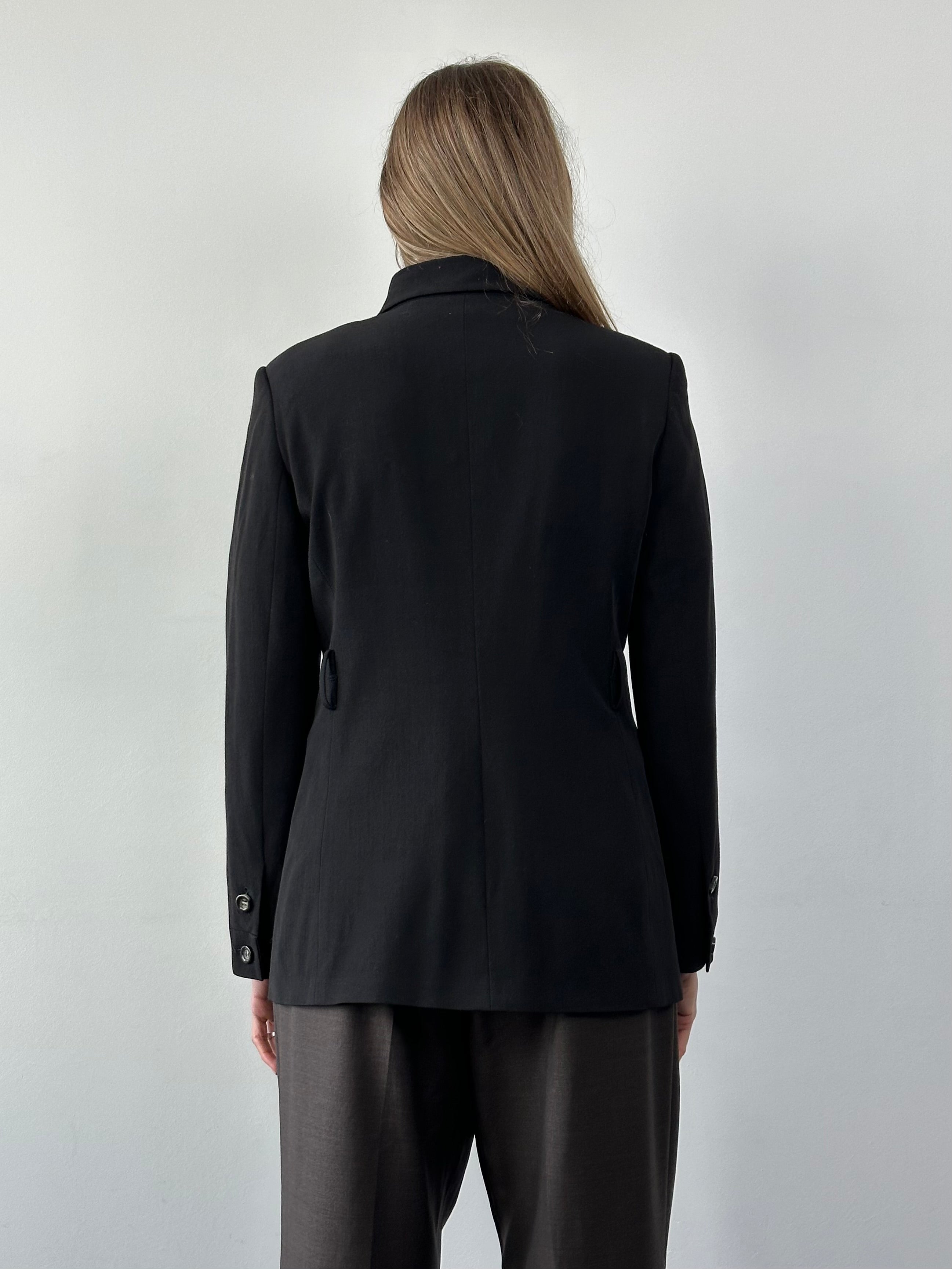 Iceberg 1990s virgin wool tailored jacket in size M, featuring classic 90s design with structured fit and clean lines.