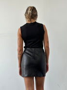 Jc de Castelbajac Paris Soft Leather Mini Skirt - W30 - SYLK