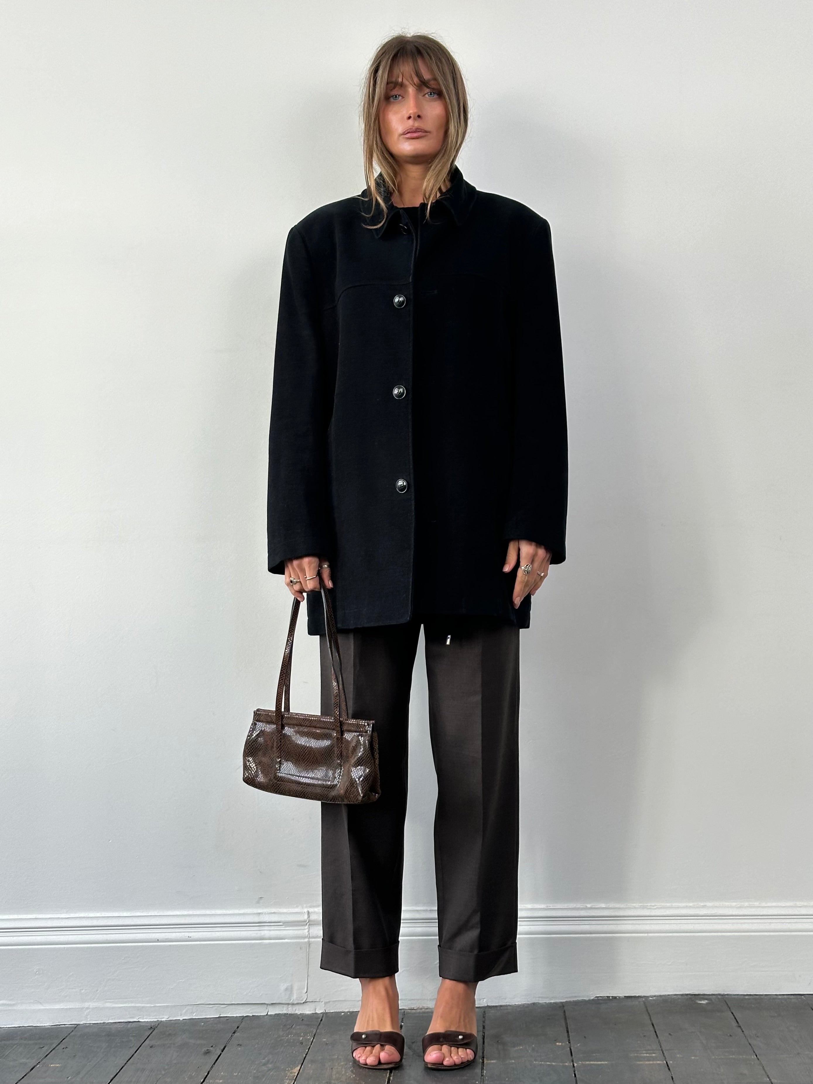 Pierre Cardin pure brushed cotton jacket in XL, featuring a stylish design with a smooth texture and classic fit.