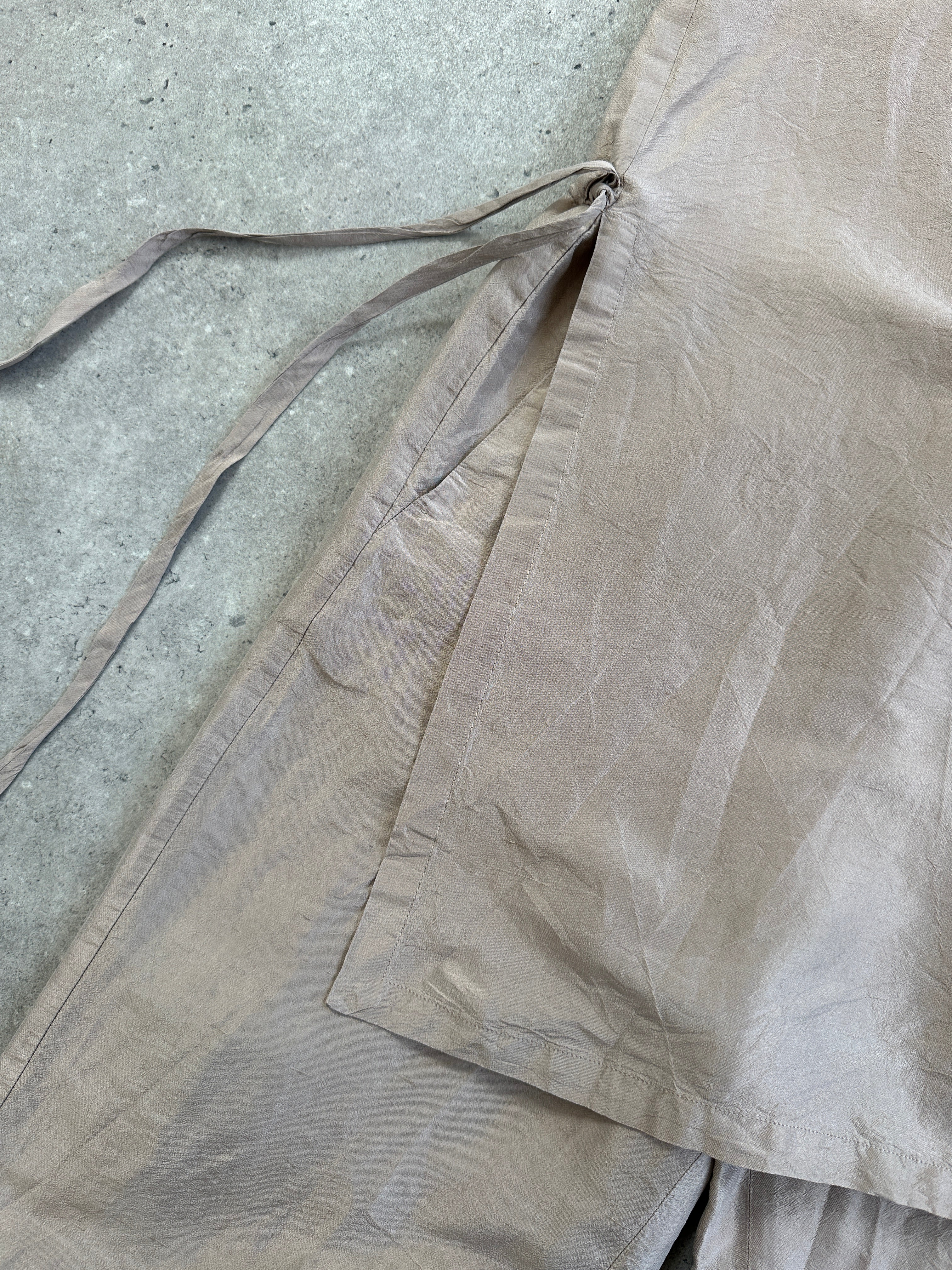 Max Mara ‘S Silk Layered Wide Leg Jumpsuit - S/M - SYLK