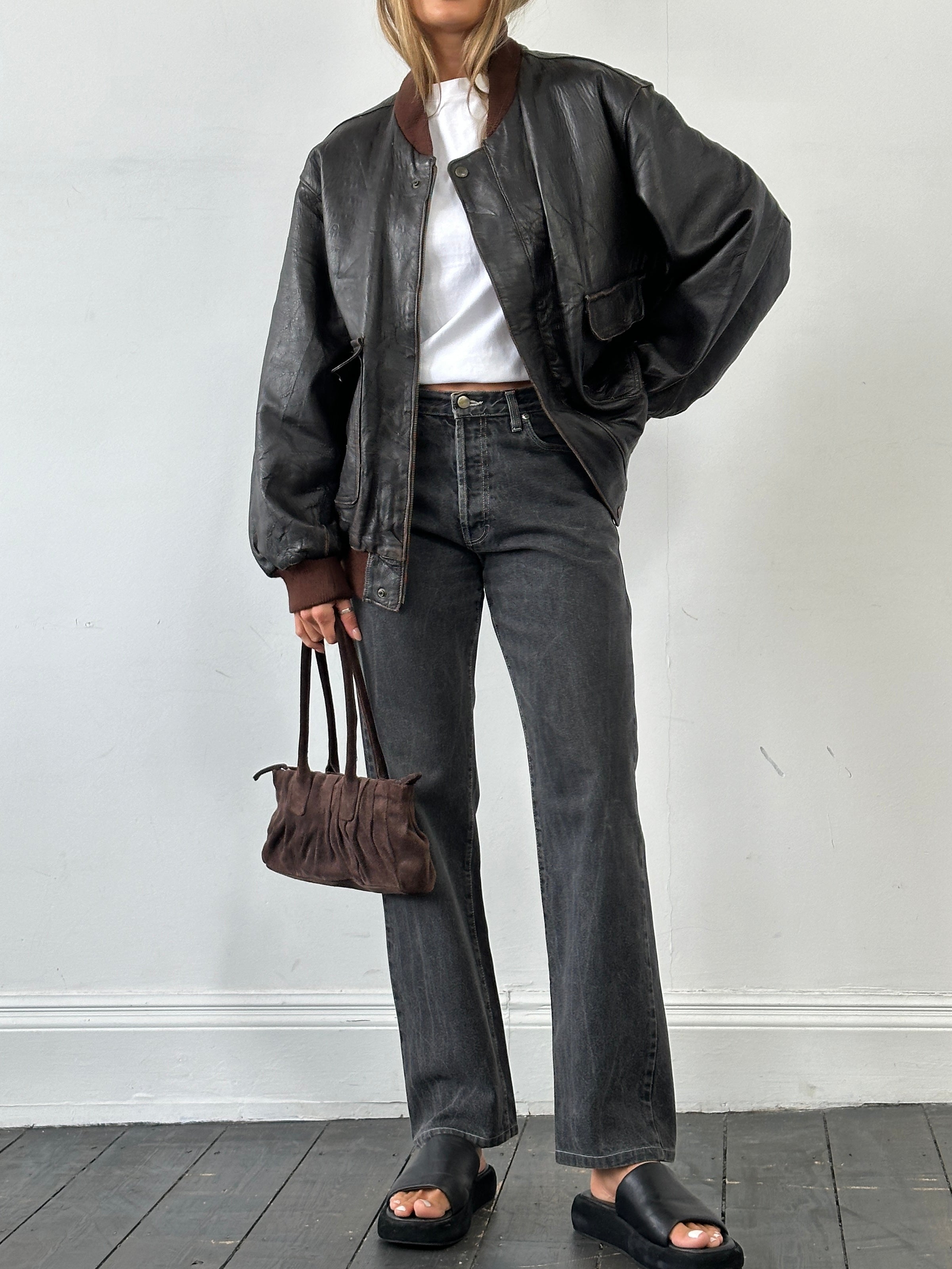 Gianfranco Ferré high-waisted straight-leg denim jeans with classic five-pocket design and belt loops, W30 size.