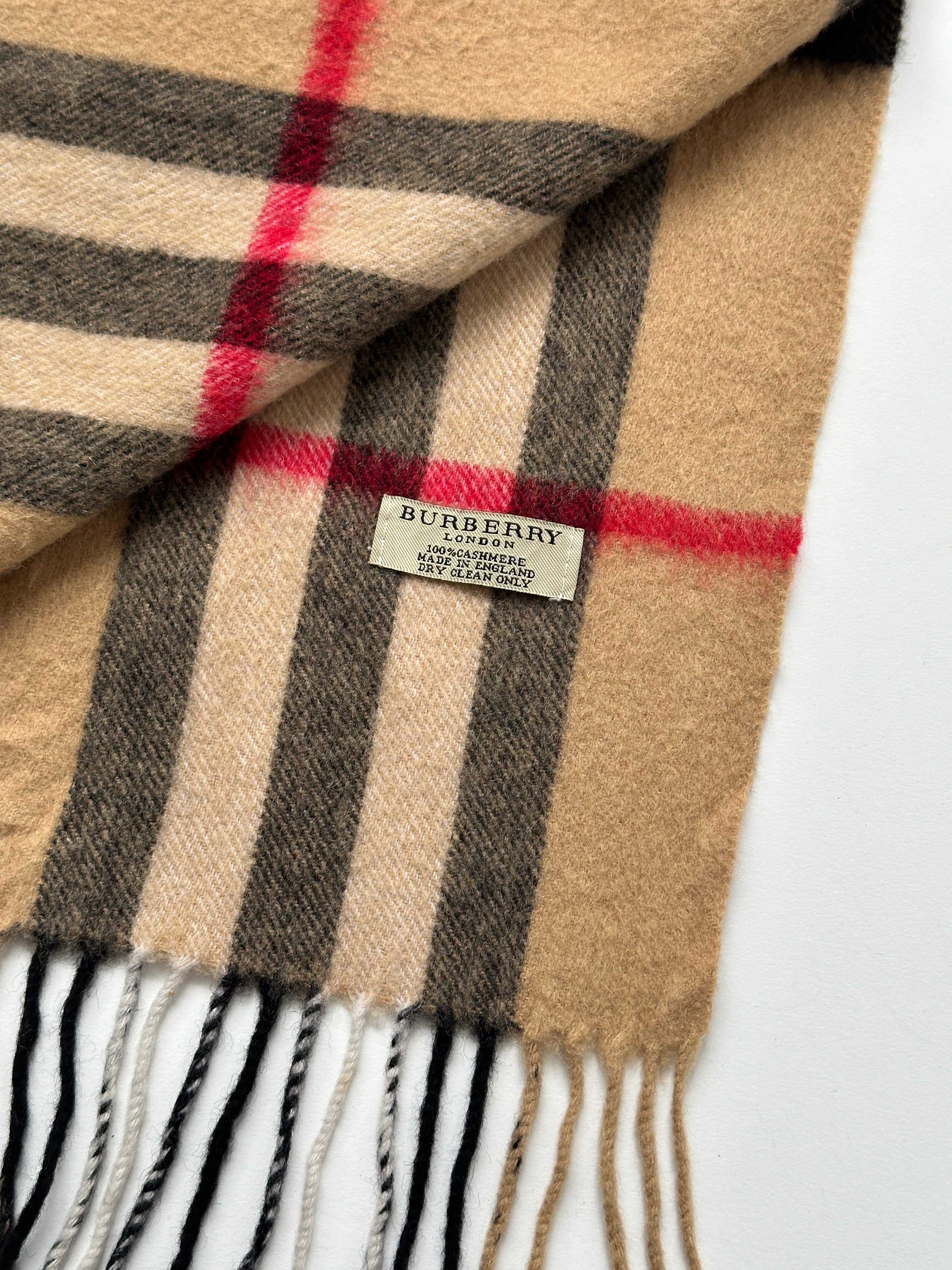 Burberry Pure Cashmere Nova Check Scarf - SYLK