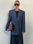 Yves Saint Laurent Pour Homme 1990s Wool Silk Double Breasted Blazer - 42R/L - SYLK