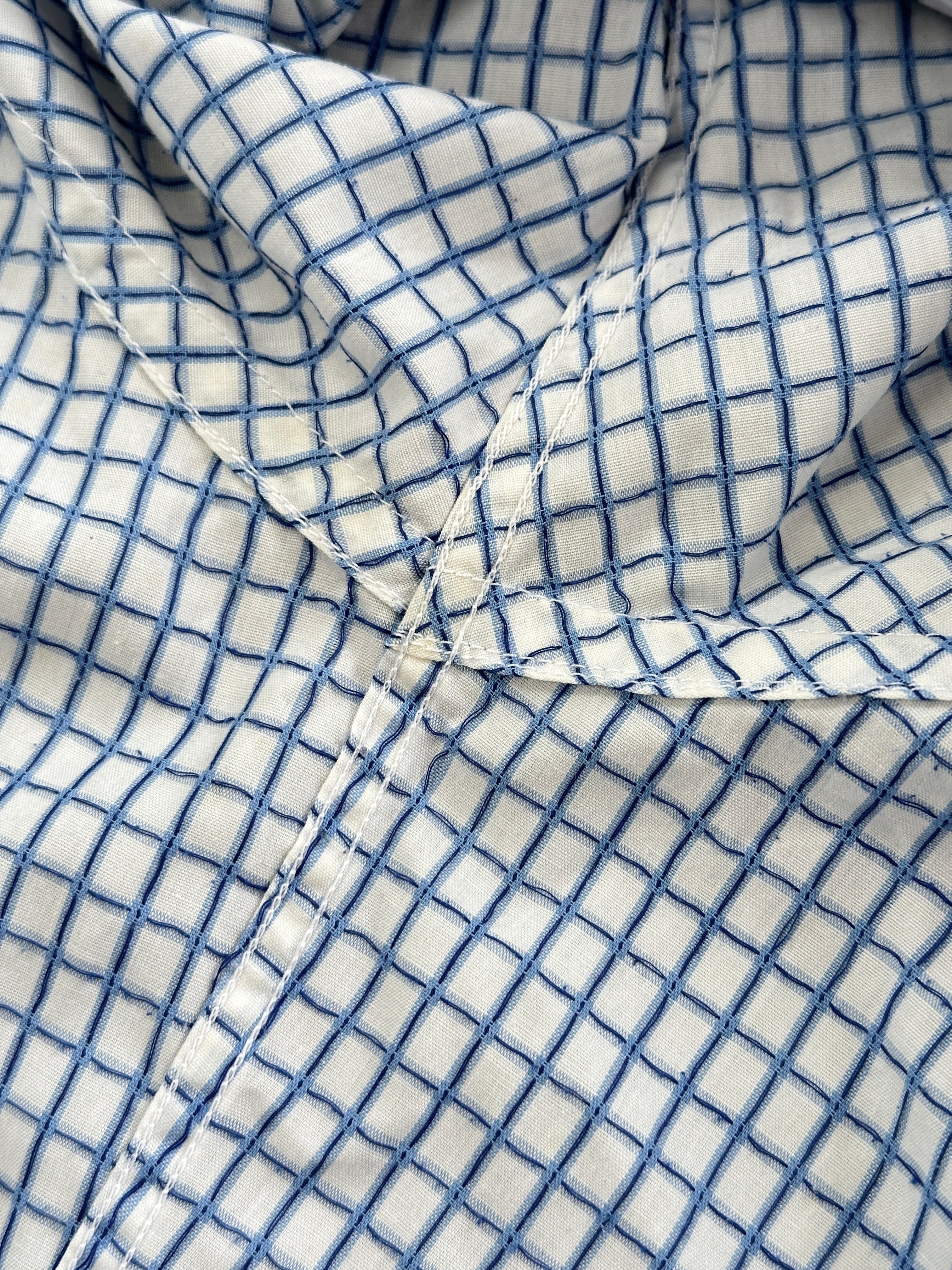 Yves Saint Laurent Pour Homme cotton check short sleeve logo shirt in size L, featuring a classic pattern and logo detail.