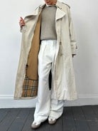 Burberry Pure Cotton Double Breasted Trench Coat - XL - SYLK
