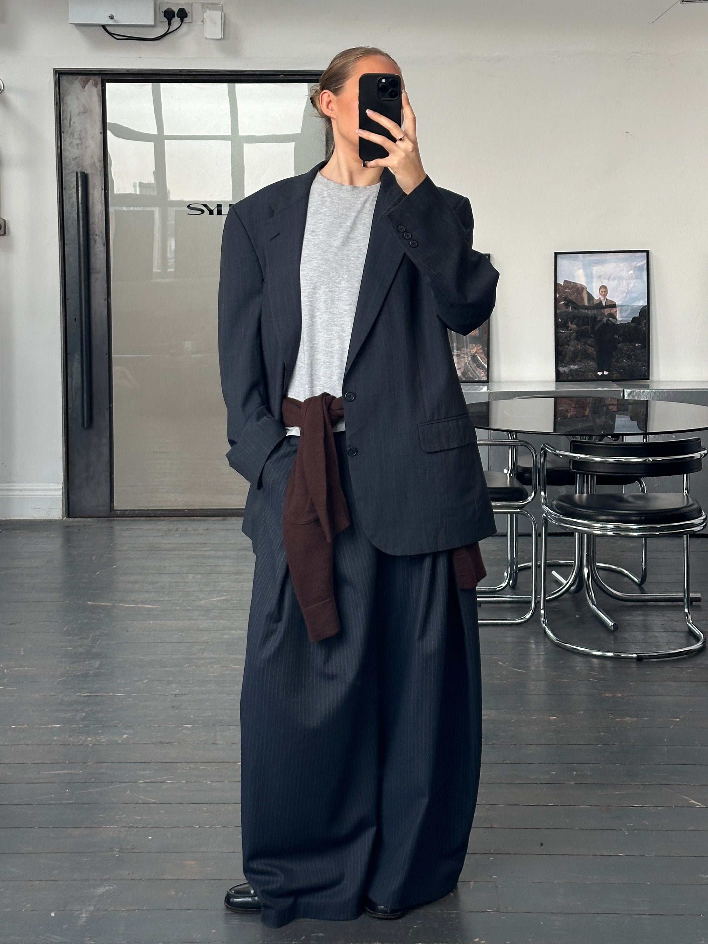 Christian Dior Monsieur 1990s Pure Wool Stripe Blazer - 46R/XXL | SYLK