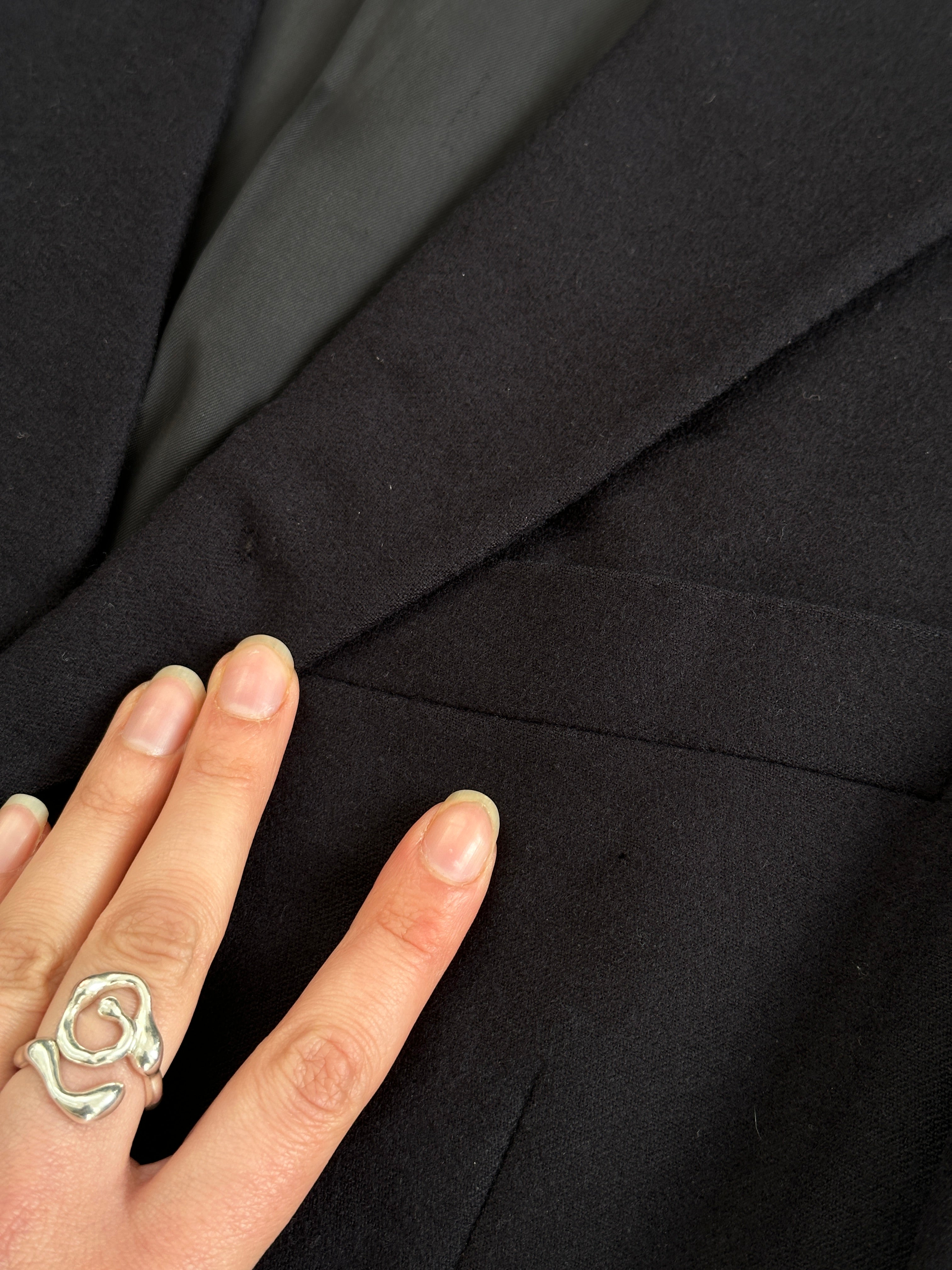 Burberry London high neck Nova check wool blazer in size 38R/M, tailored with a classic check pattern and high neckline.