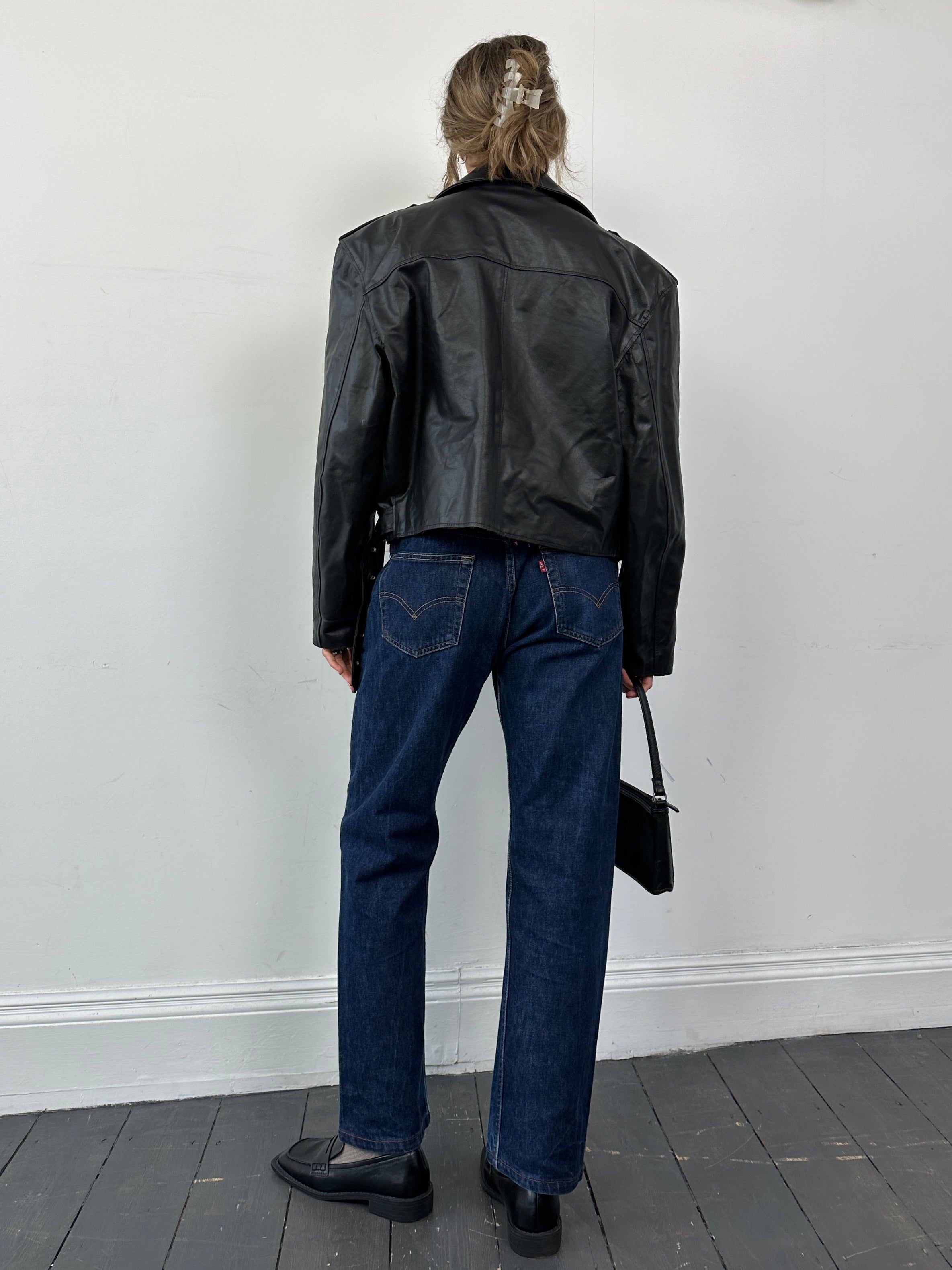 NEXT WEEK Vinatge Leather Biker Jacket - - SYLK