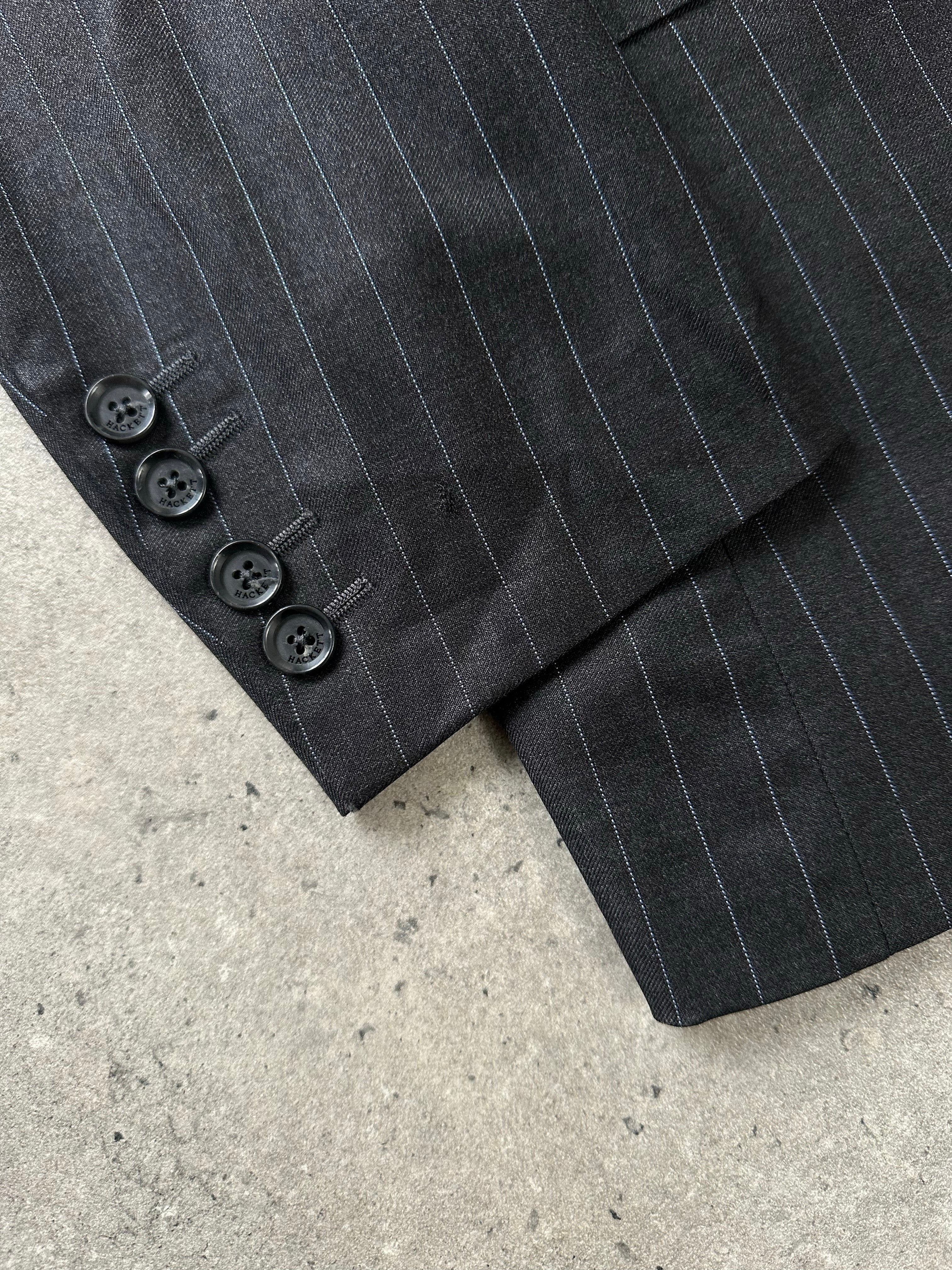 Loro Piana x Hackett 2000s Pure Wool Striped Blazer - L