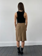 Jaeger Pure Silk Button Down Midi Skirt - W24 - SYLK