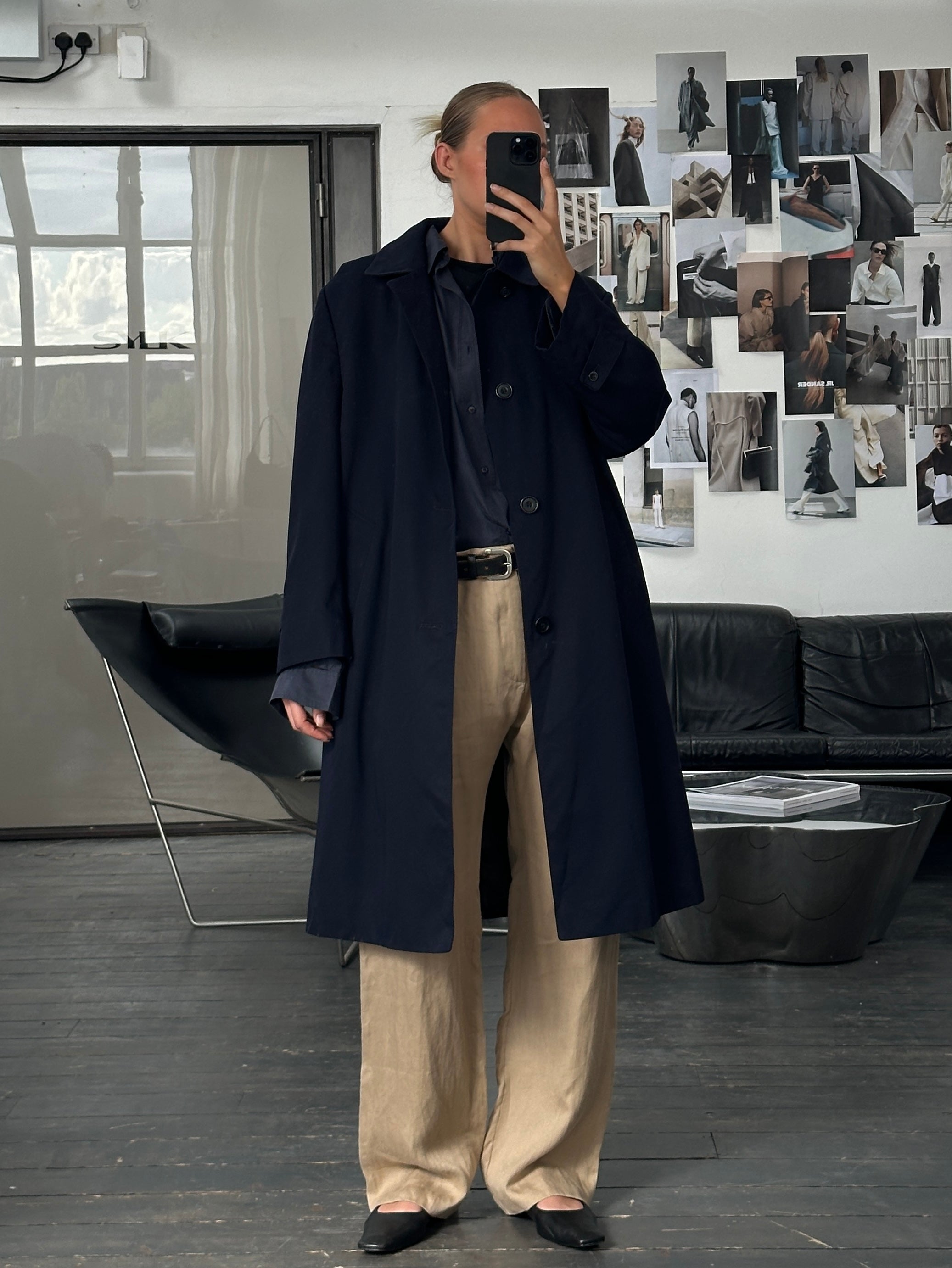 Aquascutum 1990s Pure Wool Trench Coat - XL - SYLK