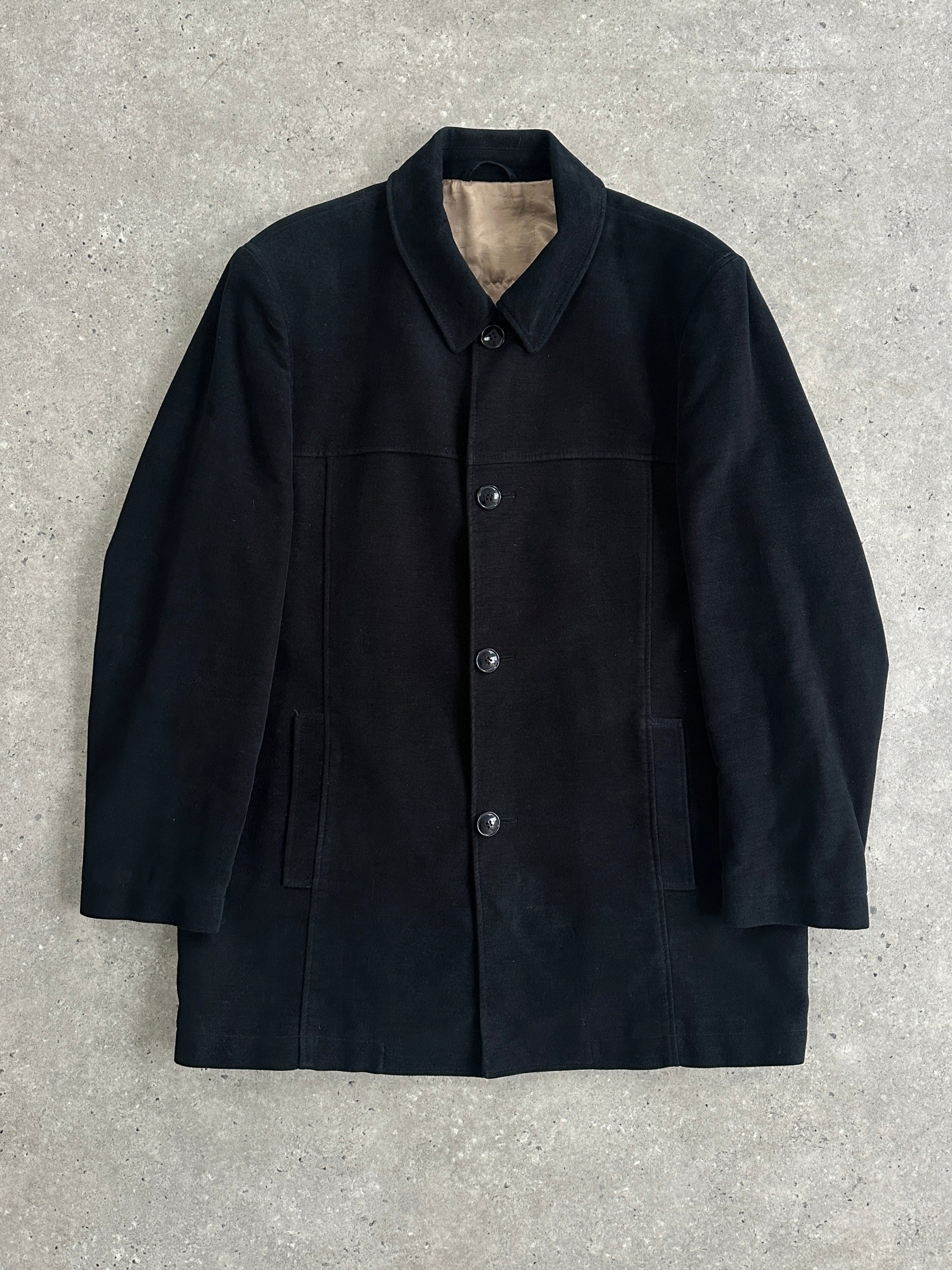 Pierre Cardin pure brushed cotton jacket in XL, showcasing a stylish, lightweight men's outerwear with a smooth, soft texture.