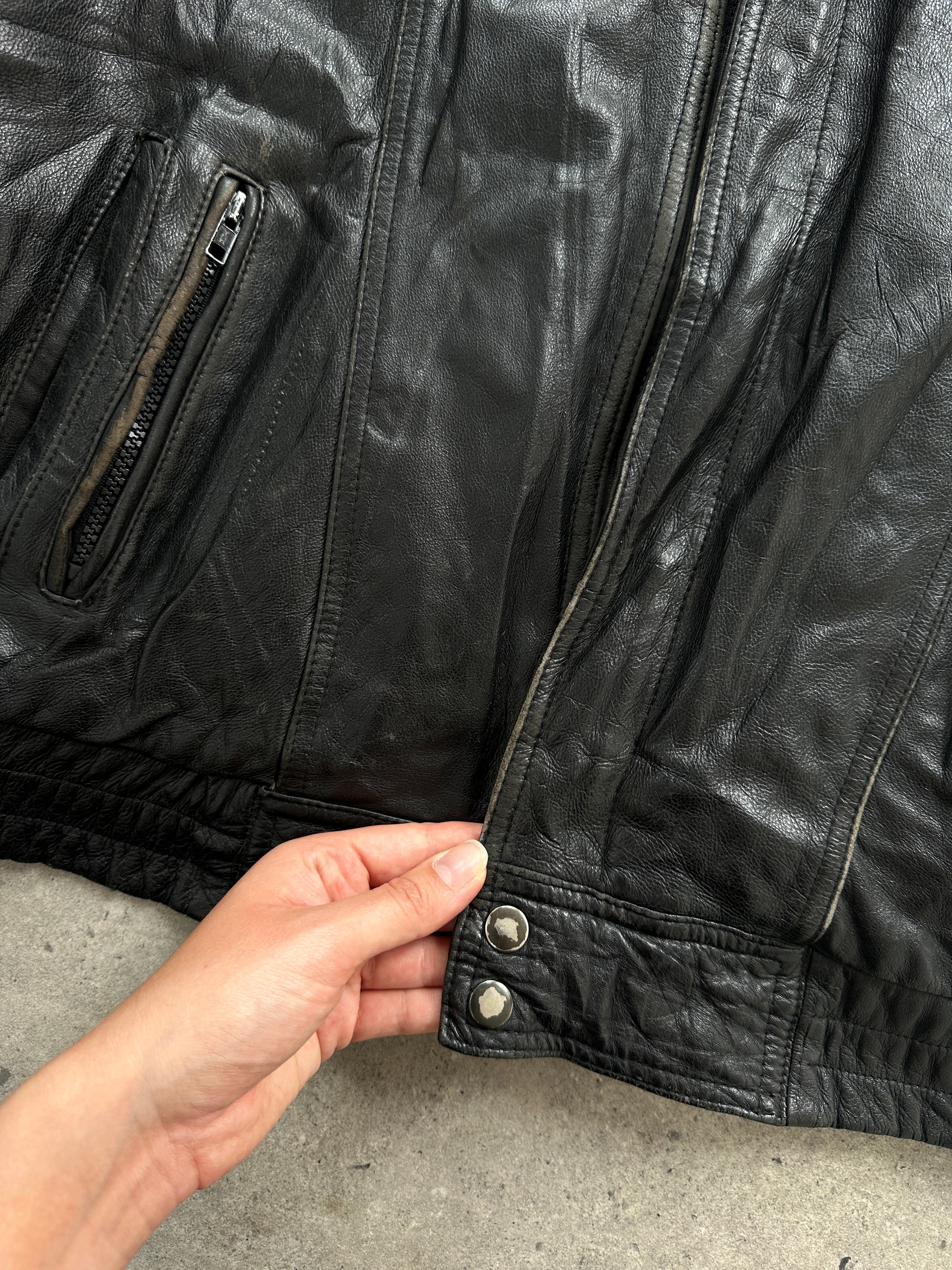 Vintage Zip Up Bomber Jacket - M/L - SYLK