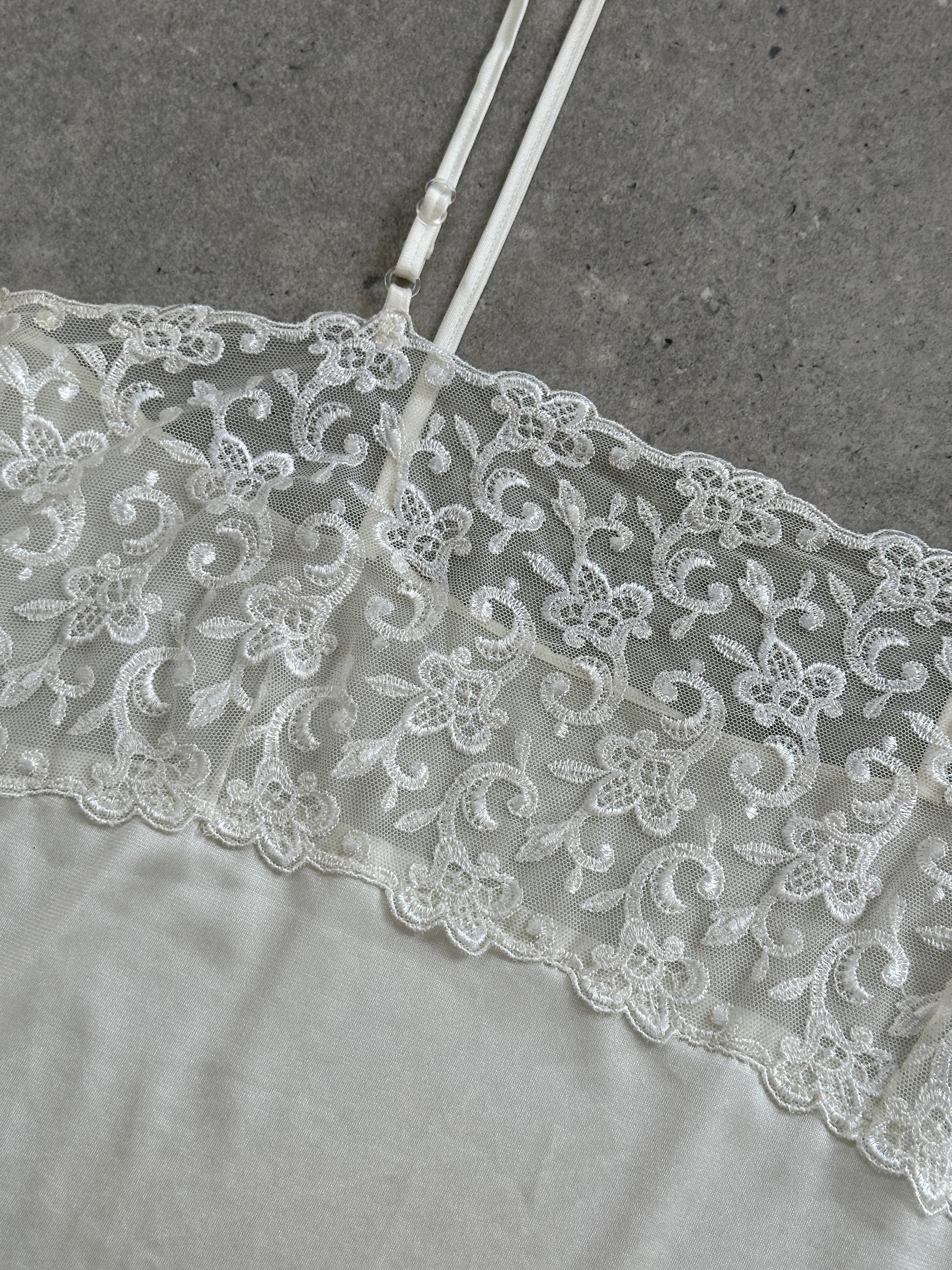 Vintage 1980s Lace Cami Top - M - SYLK