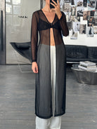 Vintage 2000s Sheer Floor Length Cardigan - S/M - SYLK