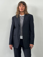 Balmain 1990s Wool Stripe Single Breasted Suit - 38R/W30 - SYLK