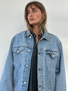 Carrera Italian 80-90s Oversized Denim Jacket - L - SYLK