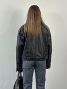 Vintage 1990s Boxy Faux Leather Jacket - M - SYLK
