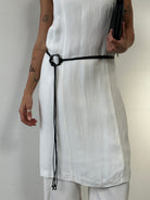 Vintage Faux Leather Rope Belt - One Size - SYLK