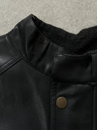 Vintage 1990s Boxy Faux Leather Jacket - M - SYLK