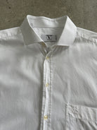 Valentino Chemises 00s Cotton Logo Shirt - L/XL - SYLK