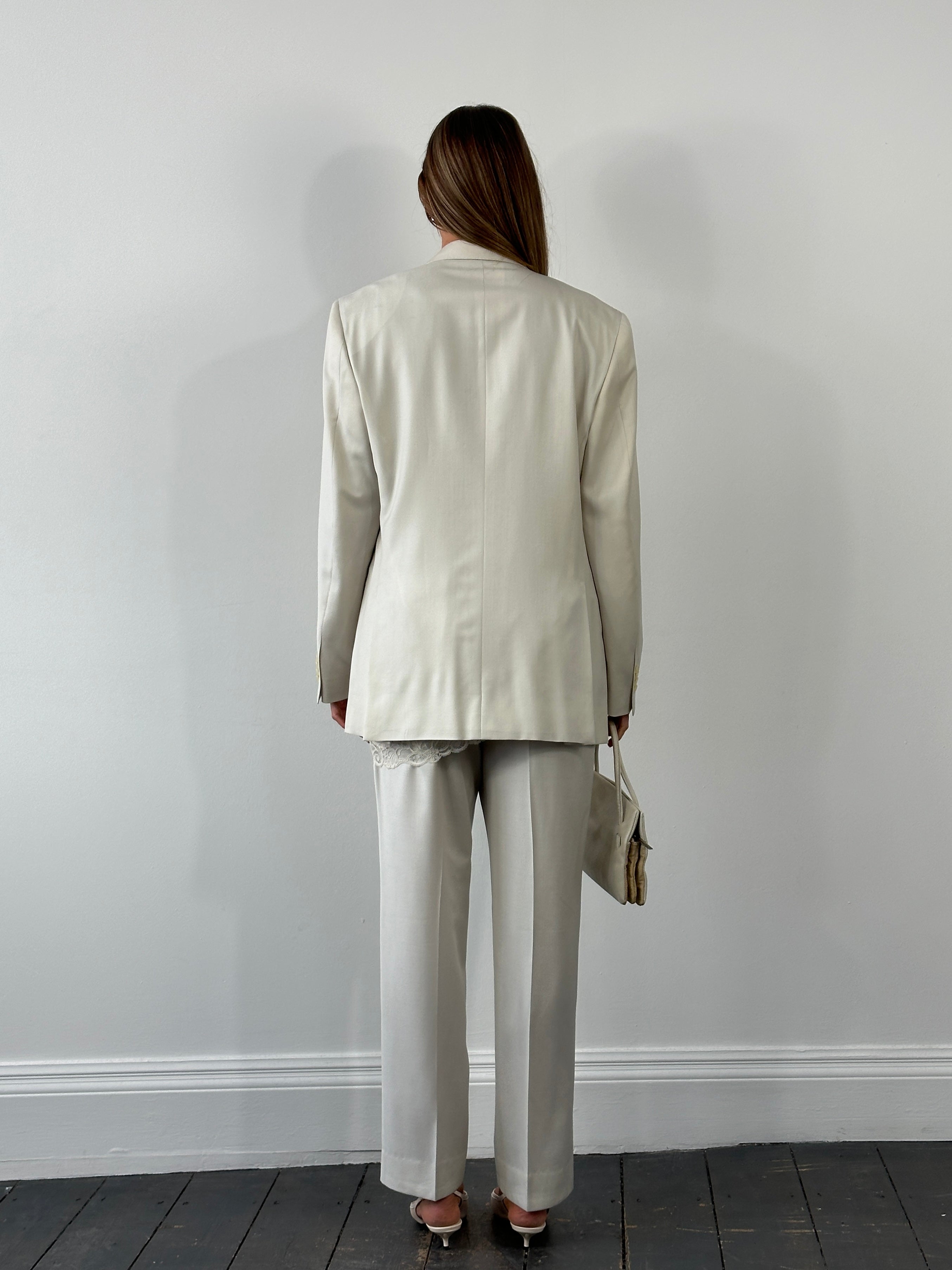 Versace Collection 2000s Straight Leg Suit - 40R/W32 - SYLK