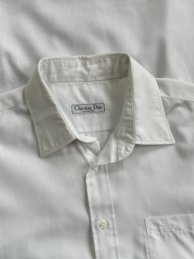 Christian Dior Chemises Cotton Logo Shirt - L - SYLK