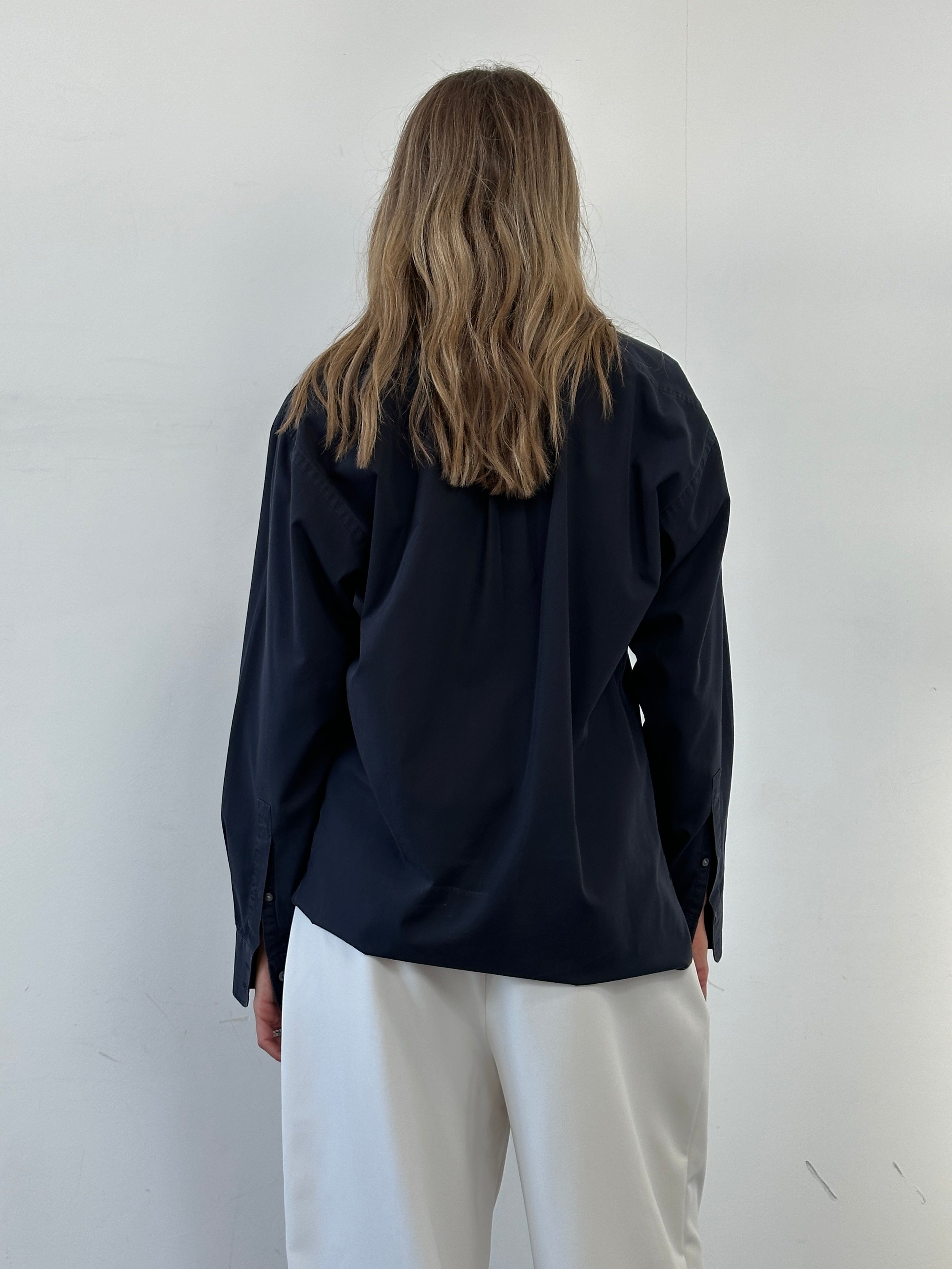 Yves Saint Laurent Pour Homme cotton logo shirt in size M, featuring a classic design with the Yves Saint Laurent branding.